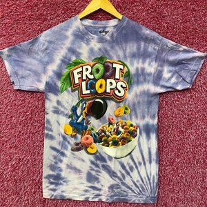 Kellogg's Froot Loops Toucan Sam Tie Dye T-Shirt Size Small